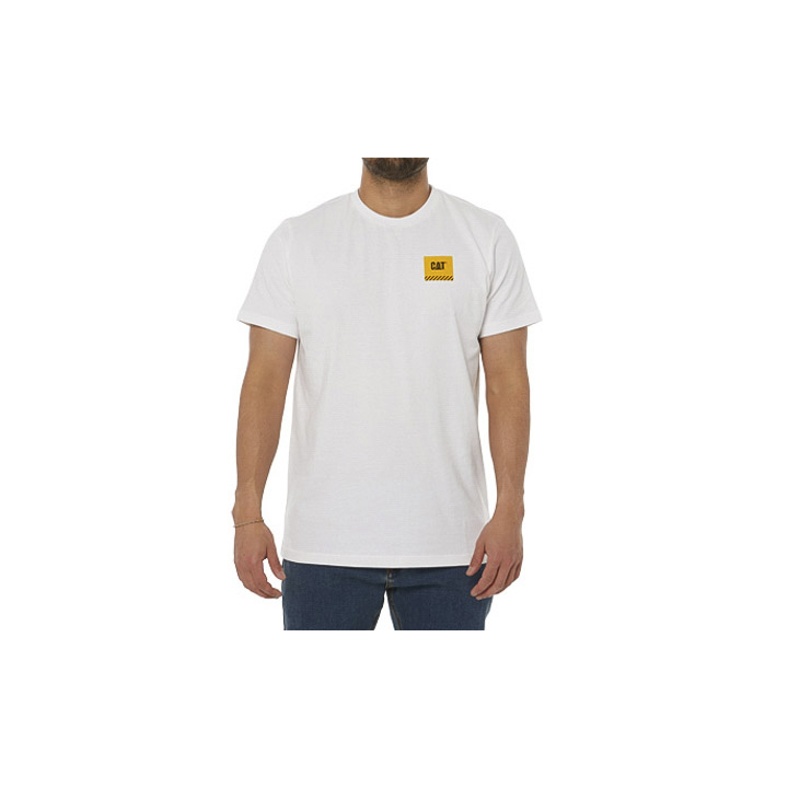 Caterpillar T-Shirts UAE Online - Caterpillar Work Restricted Mens - White XITZJV198